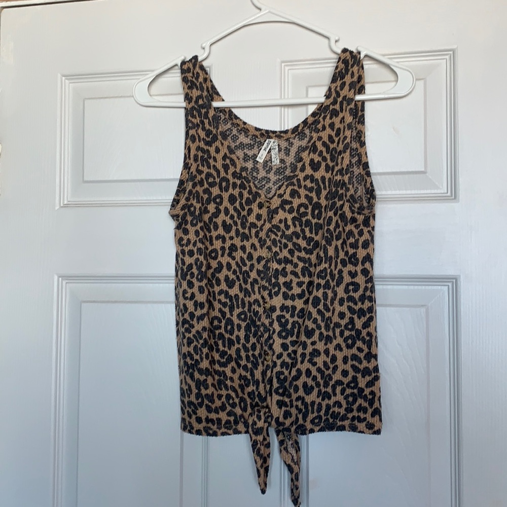 Leopard tank top